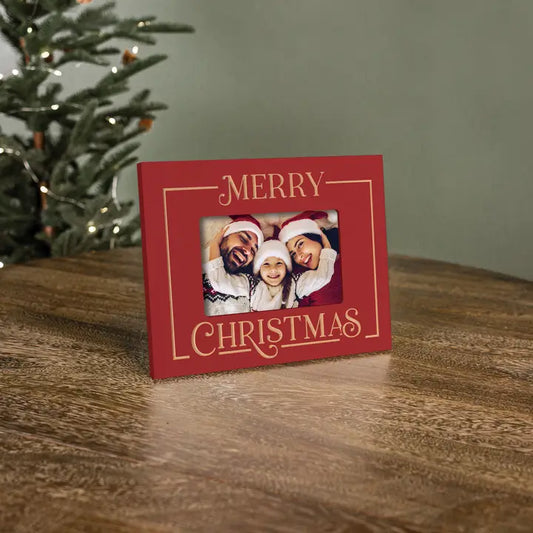 Merry Christmas Red Photo Frame