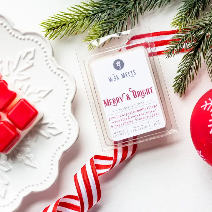 Merry & Bright Wax Melts - Red & White 3oz.